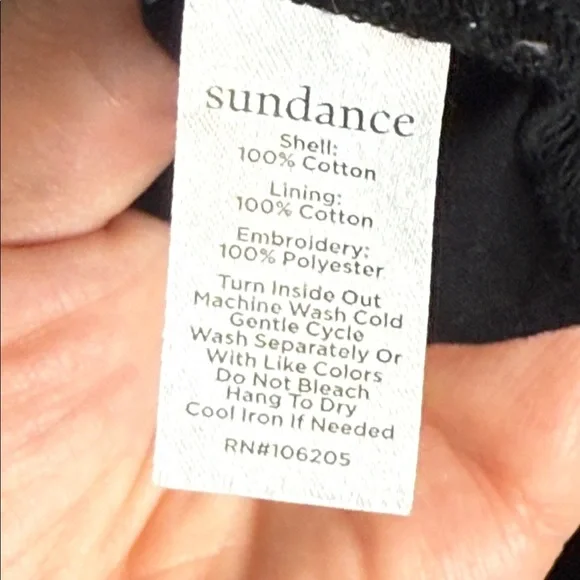 Sundance Greer Black Embroidered Swiss Dot Maxi Dress Size XXL - Picture 6 of 6